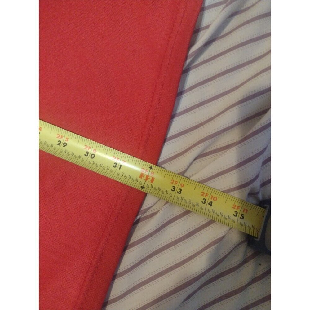 New NWT Men's Galaxy Size 3XL Solid Red Short Sleeve Polo Shirt Moisture Wicking - Picture 9 of 9